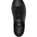 Santoni Leather Low-Top Sneakers