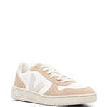 Veja V-10 Panelled Lace-Up Sneakers