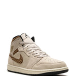 Air Jordan 1 Mid Brown Elephant Sneakers