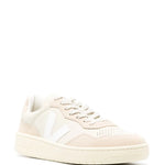 Veja V-90 Panelled Low-Top Suede Sneakers