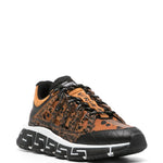 Versace Trigreca Dalmatian-Print Sneakers