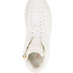 Santoni Leather High-Top Sneakers