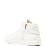 Santoni Leather High-Top Sneakers