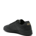 Versace Jeans Couture Logo-Print Leather Sneakers