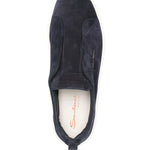 Santoni Logo-Lettering Suede Sneakers