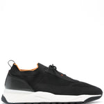 Santoni Knitted Panelled Sneakers
