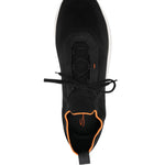 Santoni Knitted Panelled Sneakers
