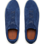 Zegna Triple Stitch?Suede Sneakers
