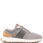 Tod'S Leather-Trim Suede Sneakers