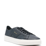 Santoni Grained Leather Sneakers
