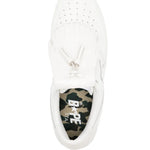 A Bathing Ape?Quilt Tassel Leather Sneakers