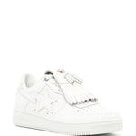 A Bathing Ape?Quilt Tassel Leather Sneakers