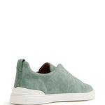 Zegna Triple Stitch Suede Sneakers