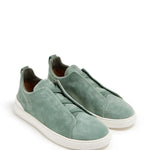 Zegna Triple Stitch Suede Sneakers