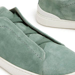 Zegna Triple Stitch Suede Sneakers
