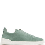 Zegna Triple Stitch Suede Sneakers