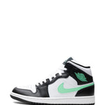 Air Jordan 1 Mid Green Glow Sneakers