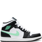 Air Jordan 1 Mid Green Glow Sneakers