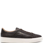 Santoni Lace-Up Leather Sneakers