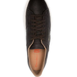 Santoni Lace-Up Leather Sneakers