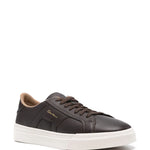 Santoni Lace-Up Leather Sneakers