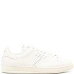 Tom Ford Perforated-Logo Leather Sneakers