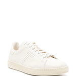 Tom Ford Perforated-Logo Leather Sneakers