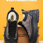 Men's Cotton Shoes Wool Fleece Lined Thick High-top Casual