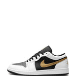 Air Jordan 1 Low Gold Swoosh Sneakers