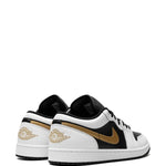 Air Jordan 1 Low Gold Swoosh Sneakers