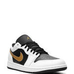 Air Jordan 1 Low Gold Swoosh Sneakers