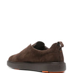 Santoni Suede Slip-On Sneakers
