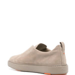 Santoni Suede Slip-On Sneakers