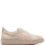 Santoni Suede Slip-On Sneakers