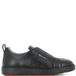Santoni Slip-On Leather Sneakers