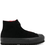 Yohji Yamamoto Lace-Up High-Top Sneakers