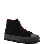 Yohji Yamamoto Lace-Up High-Top Sneakers