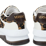 Versace Odissea Leopard-Print Sneakers