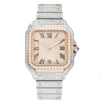 Clarity Moissanite Watch Men's Stainless Steel