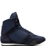Versace High Top Greek Key Navy Sneakers