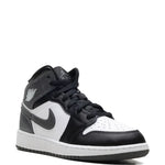 Air Jordan 1 Mid Black/ Iron Grey/ White Sneakers