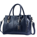Vintage Oil Wax leather luxury handbags Women Bags