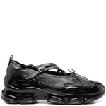 Simone Rocha Cross-Strap Patent-Toe Sneakers