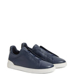 Zegna Triple Stitch Leather Sneakers