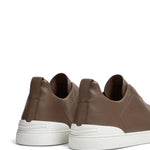 Zegna Triple Stitch?Secondskin Leather Sneakers