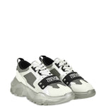 Versace Jeans Couture Metallic-Panel Mesh Trainers