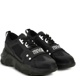 Versace Jeans Couture Logo-Plaque Mesh Sneakers