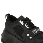 Versace Jeans Couture Logo-Plaque Mesh Sneakers