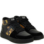 Versace Jeans Couture Barocco-Print High-Top Sneakers