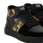 Versace Jeans Couture Barocco-Print High-Top Sneakers